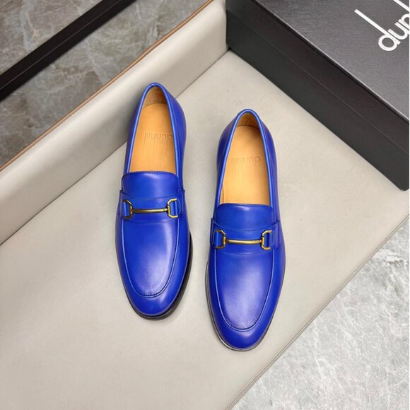 Dunhill Classic Business Leather Shoes Blue